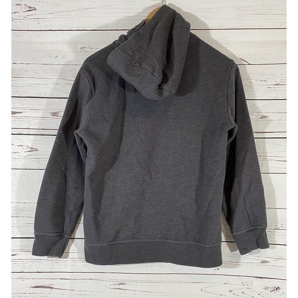 Gap Kids Hoodie Sz XXL Long Sleeve Gray Hooded Sweatshirt Orange Logo Spell Out - Picture 5 of 9